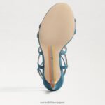 jp Sam Edelman 女性 デラニー ストラップ付きヒール 野生のインディゴ 4NFV0P652 履物 - Image 6