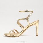 jp Sam Edelman 女性 デラニー ストラップ付きヒール 金箔 4NFV0P646 履物 - Image 4