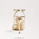 jp Sam Edelman 女性 デラニー ストラップ付きヒール 金箔 4NFV0P646 履物 - Image 5
