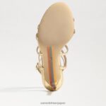 jp Sam Edelman 女性 デラニー ストラップ付きヒール 金箔 4NFV0P646 履物 - Image 6