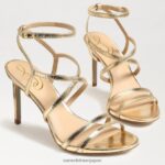 jp Sam Edelman 女性 デラニー ストラップ付きヒール 金箔 4NFV0P646 履物 - Image 7