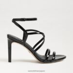 jp Sam Edelman 女性 デラニー ストラップ付きヒール 黒 4NFV0P648 履物 - Image 2