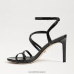 jp Sam Edelman 女性 デラニー ストラップ付きヒール 黒 4NFV0P648 履物 - Image 4