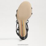 jp Sam Edelman 女性 デラニー ストラップ付きヒール 黒 4NFV0P648 履物 - Image 6