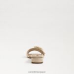 jp Sam Edelman 女性 デルフィ スライドサンダル 漂白小麦 4NFV0P705 履物 - Image 5