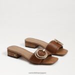 jp Sam Edelman 女性 デルフィ スライドサンダル 濃厚なコニャック 4NFV0P704 履物