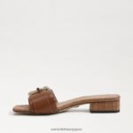 jp Sam Edelman 女性 デルフィ スライドサンダル 濃厚なコニャック 4NFV0P704 履物 - Image 4