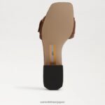 jp Sam Edelman 女性 デルフィ スライドサンダル 濃厚なコニャック 4NFV0P704 履物 - Image 6