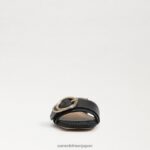 jp Sam Edelman 女性 デルフィ スライドサンダル 黒 4NFV0P703 履物 - Image 3