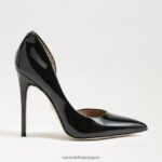 jp Sam Edelman 女性 デロレスのポインテッドトゥヒール ブラックパテント 4NFV0P779 履物 - Image 2