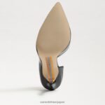 jp Sam Edelman 女性 デロレスのポインテッドトゥヒール ブラックパテント 4NFV0P779 履物 - Image 6