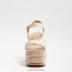 jp Sam Edelman 女性 トリアナ プラットフォームサンダル モダンなアイボリー 4NFV0P533 履物 - Image 3