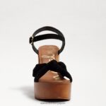 jp Sam Edelman 女性 トリスタ プラットフォームサンダル 黒いスエード 4NFV0P402 履物 - Image 3