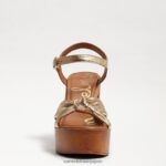 jp Sam Edelman 女性 トリスタ プラットフォームサンダル シャンパン 4NFV0P401 履物 - Image 3