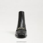 jp Sam Edelman 女性 トーランス チェルシービット アンクルブーツ 黒い革 4NFV0P847 履物 - Image 3