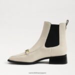 jp Sam Edelman 女性 トーランス チェルシービット アンクルブーツ モダンなアイボリー 4NFV0P846 履物 - Image 4