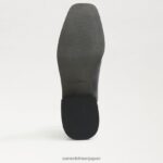 jp Sam Edelman 女性 トーランス チェルシービット アンクルブーツ 黒い革 4NFV0P847 履物 - Image 6