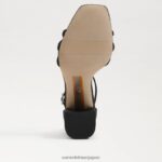 jp Sam Edelman 女性 ドニーブロックヒールサンダル 黒 4NFV0P691 履物 - Image 6
