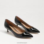 jp Sam Edelman 女性 ドリ キトゥン ヒール ポンプ ブラックパテント 4NFV0P544 履物