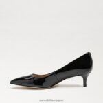 jp Sam Edelman 女性 ドリ キトゥン ヒール ポンプ ブラックパテント 4NFV0P544 履物 - Image 4