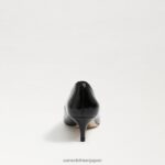 jp Sam Edelman 女性 ドリ キトゥン ヒール ポンプ ブラックパテント 4NFV0P544 履物 - Image 5