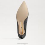 jp Sam Edelman 女性 ドリ キトゥン ヒール ポンプ ブラックパテント 4NFV0P544 履物 - Image 6