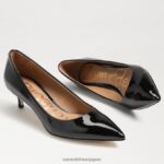 jp Sam Edelman 女性 ドリ キトゥン ヒール ポンプ ブラックパテント 4NFV0P544 履物 - Image 7