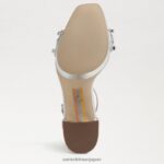 jp Sam Edelman 女性 ニネットプラットフォームヒール ソフトシルバー 4NFV0P760 履物 - Image 6