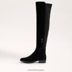 jp Sam Edelman 女性 ニーブーツを履いて歩く 黒いスエード 4NFV0P777 履物 - Image 4