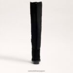 jp Sam Edelman 女性 ニーブーツを履いて歩く 黒いスエード 4NFV0P777 履物 - Image 5