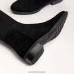 jp Sam Edelman 女性 ニーブーツを履いて歩く 黒いスエード 4NFV0P777 履物 - Image 7