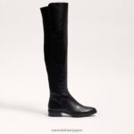 jp Sam Edelman 女性 ニーブーツを履いて歩く 黒い革 4NFV0P776 履物 - Image 2