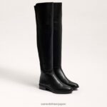 jp Sam Edelman 女性 ニーブーツを履いて歩く 黒い革 4NFV0P776 履物