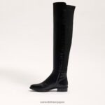 jp Sam Edelman 女性 ニーブーツを履いて歩く 黒い革 4NFV0P776 履物 - Image 4