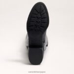 jp Sam Edelman 女性 ニーブーツを履いて歩く 黒い革 4NFV0P776 履物 - Image 6