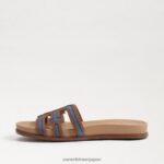 jp Sam Edelman 女性 ネッティマルチスライドサンダル ウォッシュドインディゴ 4NFV0P425 履物 - Image 4