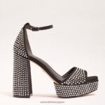 jp Sam Edelman 女性 ネリーグリッツ プラットフォームヒール 黒 4NFV0P453 履物 - Image 2