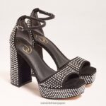 jp Sam Edelman 女性 ネリーグリッツ プラットフォームヒール 黒 4NFV0P453 履物