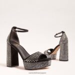 jp Sam Edelman 女性 ネリーグリッツ プラットフォームヒール 黒 4NFV0P453 履物 - Image 7