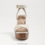 jp Sam Edelman 女性 ノリータ プラットフォームサンダル モダンなアイボリーレザー 4NFV0P722 履物 - Image 3