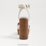 jp Sam Edelman 女性 ノリータ プラットフォームサンダル モダンなアイボリーレザー 4NFV0P722 履物 - Image 5