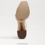 jp Sam Edelman 女性 ノリータ プラットフォームサンダル モダンなアイボリーレザー 4NFV0P722 履物 - Image 6