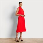 jp Sam Edelman 女性 ハイネックミディドレス コーラル 4NFV0P1072 衣服 - Image 2