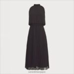 jp Sam Edelman 女性 ハイネックミディドレス 黒 4NFV0P1082 衣服 - Image 5