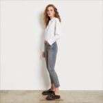jp Sam Edelman 女性 ハイライズスリムストレートパンツ 金箔 4NFV0P1233 衣服 - Image 2