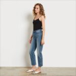 jp Sam Edelman 女性 ハイライズスリムストレートパンツ スノーキャニオン 4NFV0P1245 衣服 - Image 2
