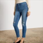 jp Sam Edelman 女性 ハイライズスリムストレートパンツ オーシャンドライブ 4NFV0P1229 衣服 - Image 3
