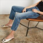 jp Sam Edelman 女性 ハイライズスリムストレートパンツ スノーキャニオン 4NFV0P1245 衣服 - Image 3