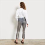 jp Sam Edelman 女性 ハイライズスリムストレートパンツ 金箔 4NFV0P1233 衣服 - Image 4