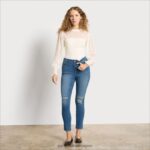 jp Sam Edelman 女性 ハイライズスリムストレートパンツ オーシャンドライブ 4NFV0P1229 衣服